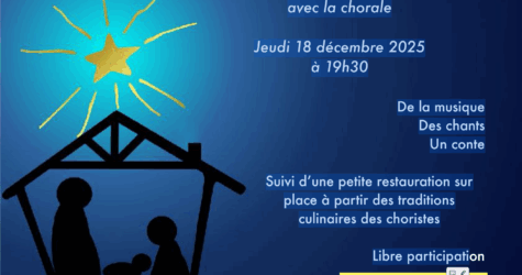 Veillée de Noël avec chorale le 18 décembre 2025 à Bergerac