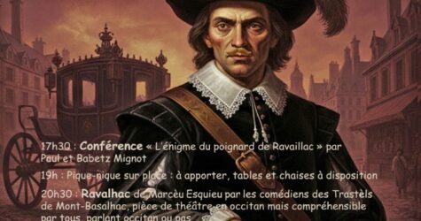 Soirée Ravaillac, le 19 juin 2026, salle des fêtes MONBAZILLAC, Entrée : au chapeau